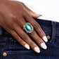 Plaited Pattern - Green - Paparazzi Ring Image