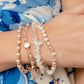 Paparazzi Bracelet ~ Dewy Delight - Rose Gold