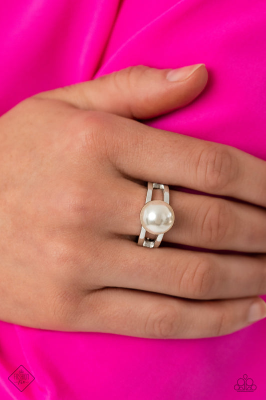 Paparazzi Ring ~ All American PEARL - White