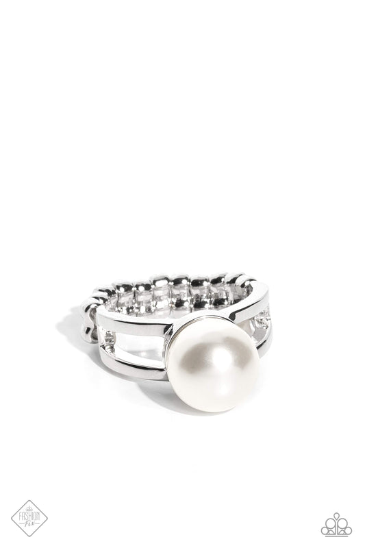 Paparazzi Ring ~ All American PEARL - White