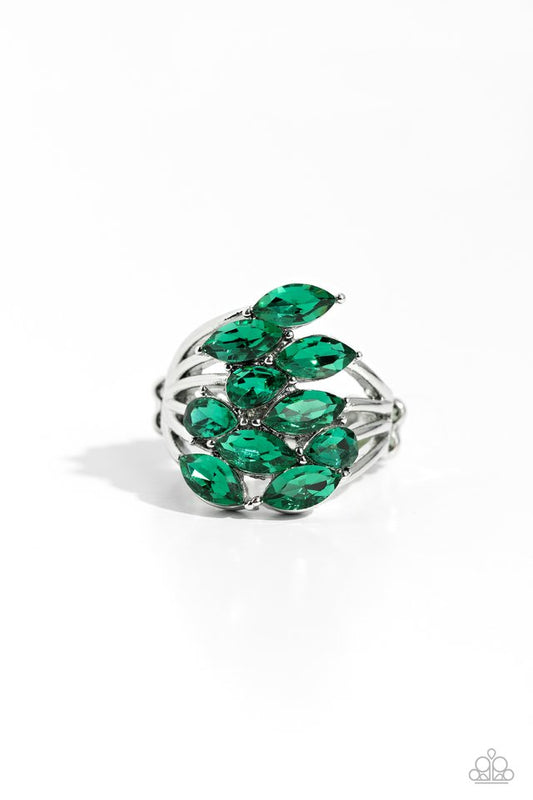 Wave of Whimsy - Green - Paparazzi Ring Image