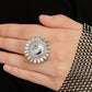 Shimmery Sprinkle - White - Paparazzi Ring Image