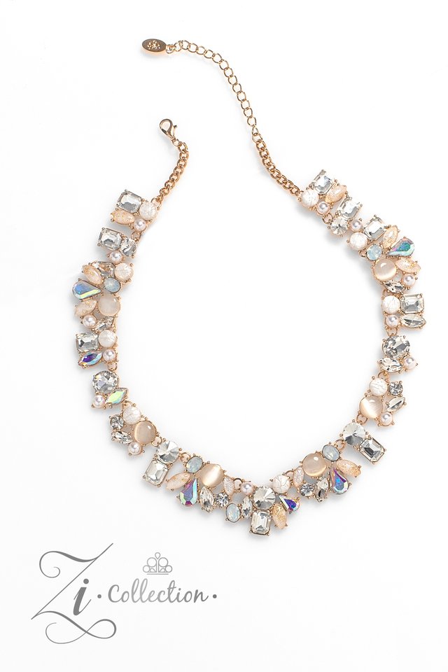 Enchanting - Gold - Paparazzi Necklace Image