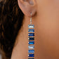 Paparazzi Earring ~ Superbly Stacked - Blue