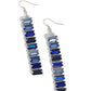 Paparazzi Earring ~ Superbly Stacked - Blue