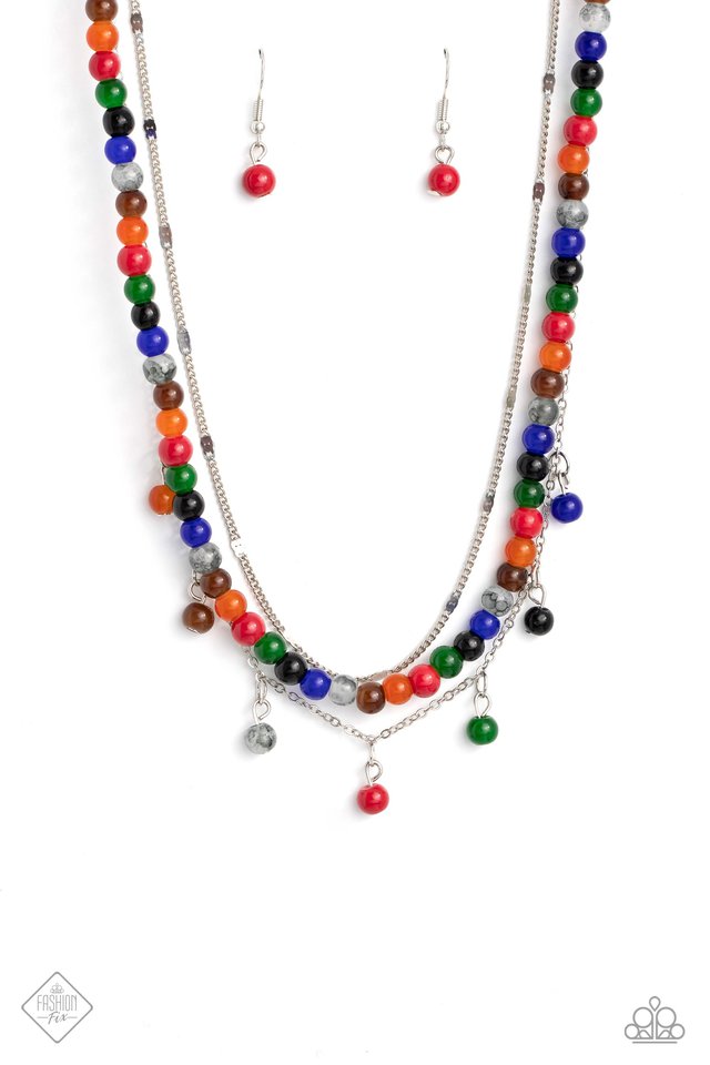 BEAD All About It - Red - Paparazzi Necklace Image