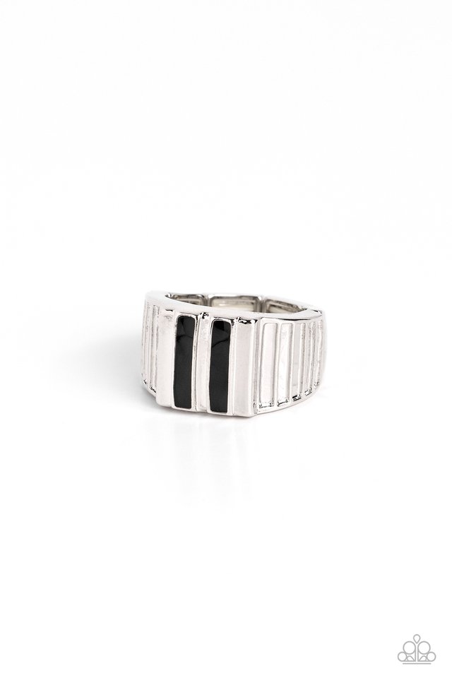 Rectangular Relic - Black - Paparazzi Ring Image