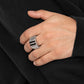 Rectangular Relic - Black - Paparazzi Ring Image