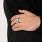 Rectangular Relic - White - Paparazzi Ring Image