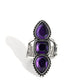 Dazzling Direction - Purple - Paparazzi Ring Image