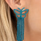 Paparazzi Earring ~ Billowing Butterflies - Blue