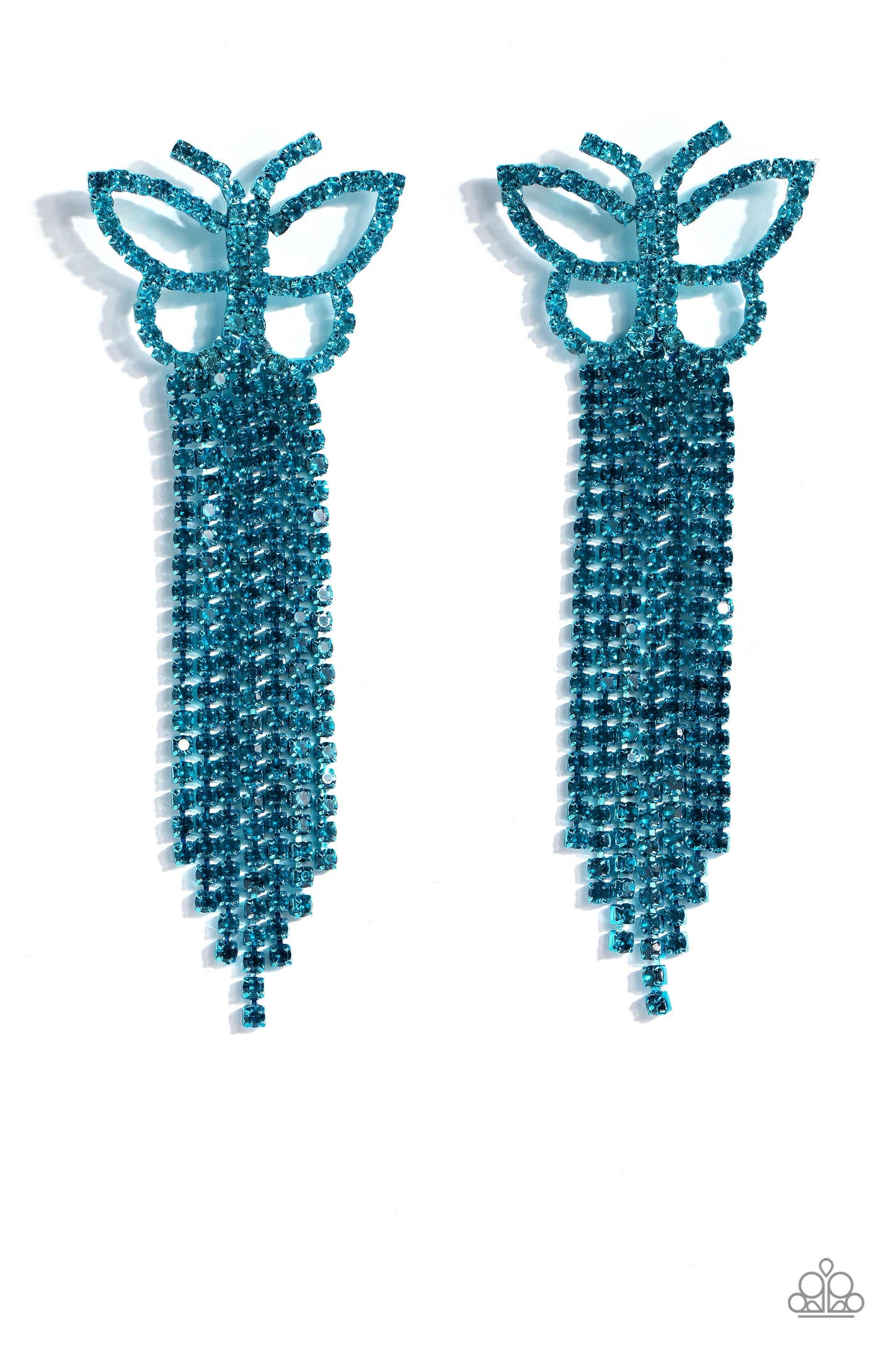 Paparazzi Earring ~ Billowing Butterflies - Blue