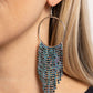 Streamlined Shimmer - Blue - Paparazzi Earring Image