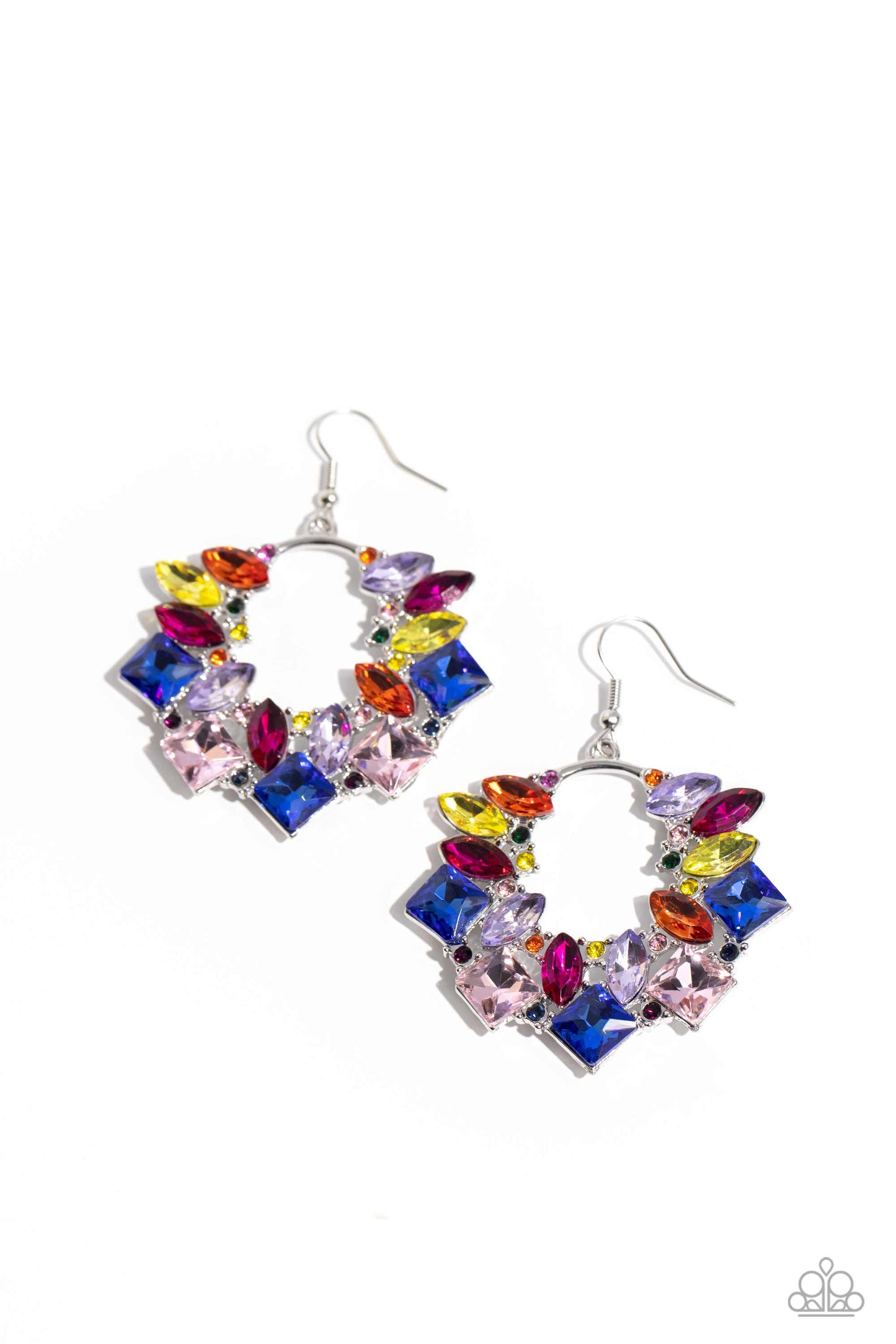Paparazzi Earring ~ Wreathed in Watercolors - Multi