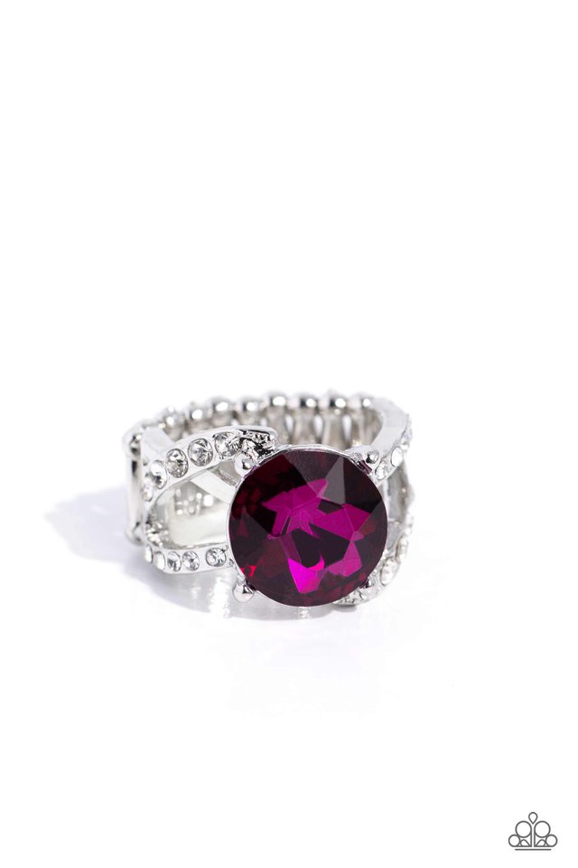 Scintillating Swirl - Pink - Paparazzi Ring Image