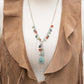 Collar Paparazzi ~ Notablemente natural - Azul