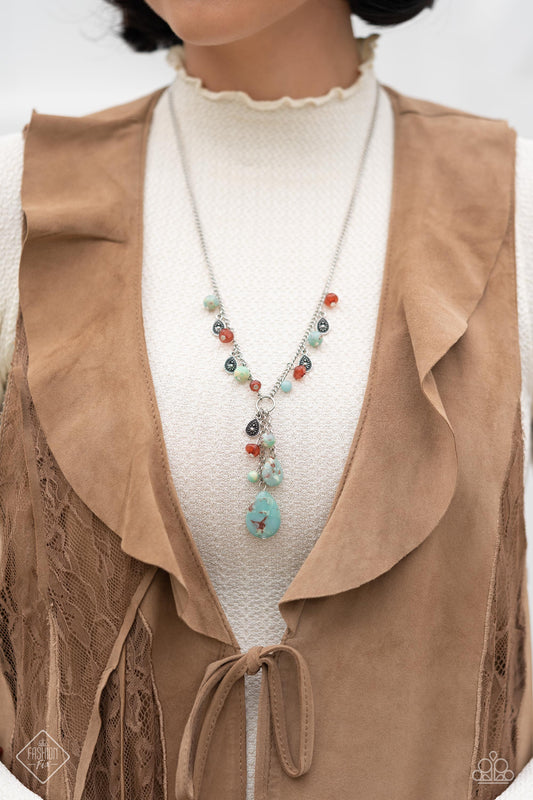 Paparazzi Necklace ~ Notably Natural - Blue