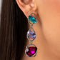 Paparazzi Earring ~ Dimensional Dance - Multi