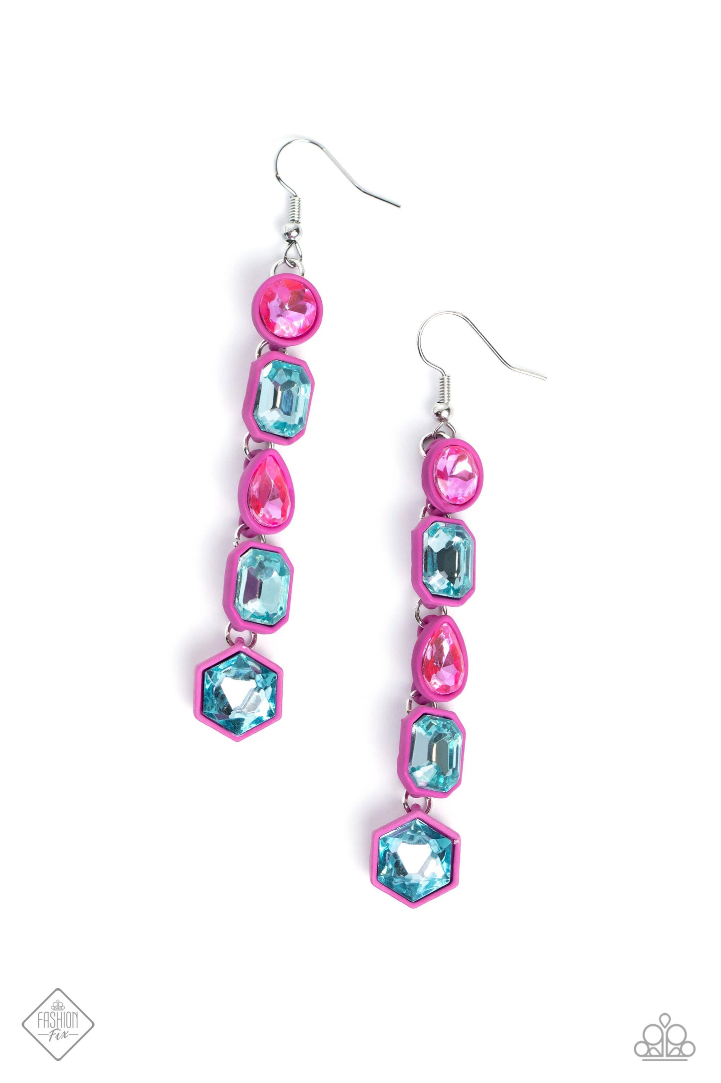 Paparazzi Earring ~ Developing Dignity - Pink