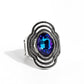 Entrancing Edge - Blue - Paparazzi Ring Image