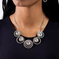 Dramatic Darling - White - Paparazzi Necklace Image