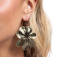 Hinging Hallmark - Brass - Paparazzi Earring Image