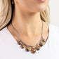 Rustic Recognition - Brown - Paparazzi Necklace Image