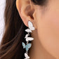 Flying Flashy - Blue - Paparazzi Earring Image