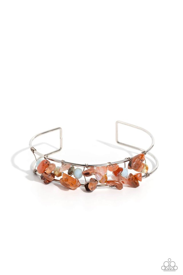 Handcrafted Headliner - Orange - Paparazzi Bracelet Image