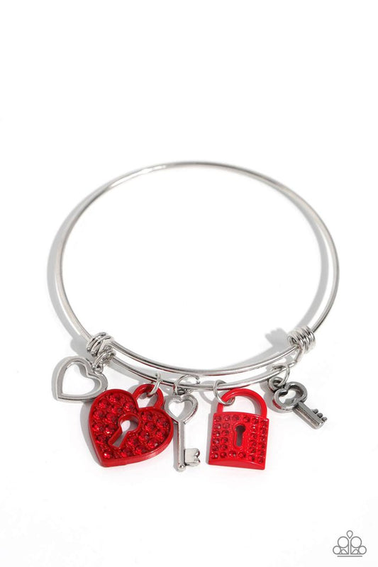 Locked Legacy - Red - Paparazzi Bracelet Image