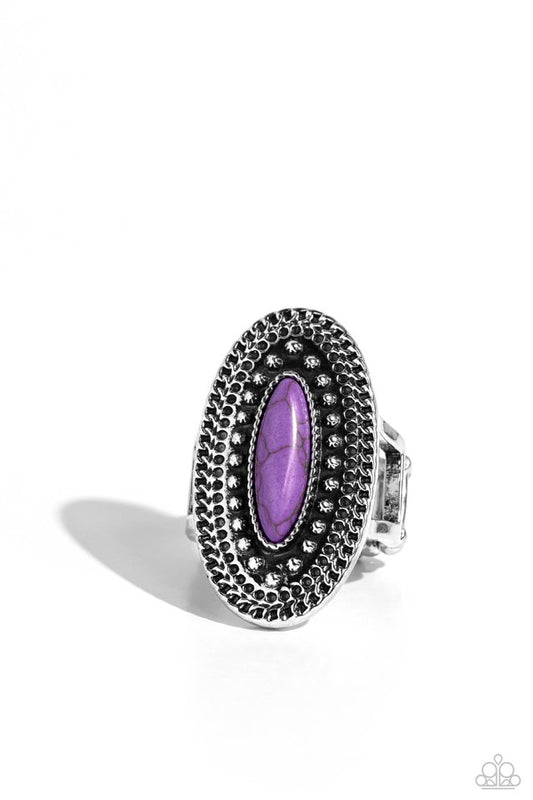 Desert Declaration - Purple - Paparazzi Ring Image