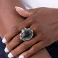 SCALLOPED in Stone - Black - Paparazzi Ring Image