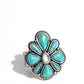 Floral Folklore - Blue - Paparazzi Ring Image