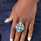 Floral Folklore - Blue - Paparazzi Ring Image