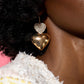Charming Connection - Gold - Paparazzi Earring Image