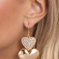 Charming Connection - Gold - Paparazzi Earring Image