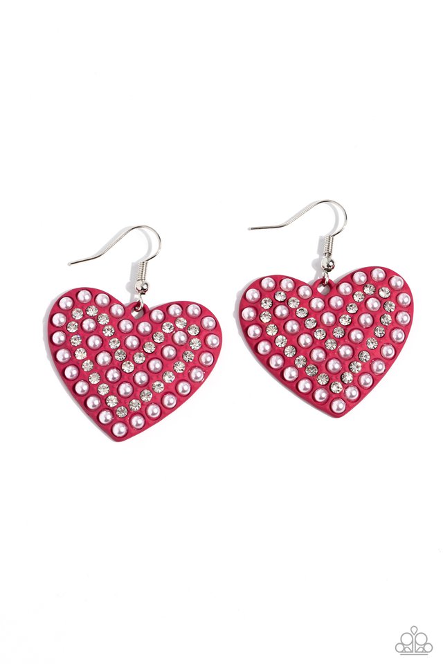 Romantic Reunion - Pink - Paparazzi Earring Image