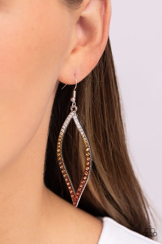 Admirable Asymmetry - Multi - Paparazzi Earring Image