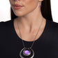 If the HORSESHOE Fits - Purple - Paparazzi Necklace Image
