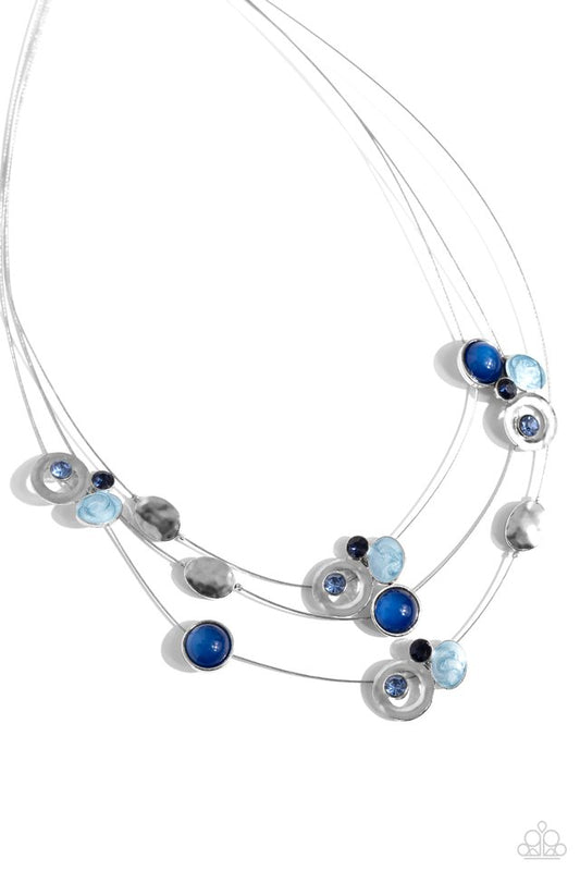 Affectionate Array - Blue - Paparazzi Necklace Image