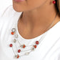 Affectionate Array - Orange - Paparazzi Necklace Image