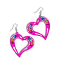 Embellished Emeralds - Pink - Paparazzi Earring Image