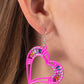 Embellished Emeralds - Pink - Paparazzi Earring Image