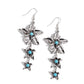 Tapered Tiers - Blue - Paparazzi Earring Image