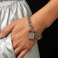 Watch the LOCK - Silver - Paparazzi Bracelet Image