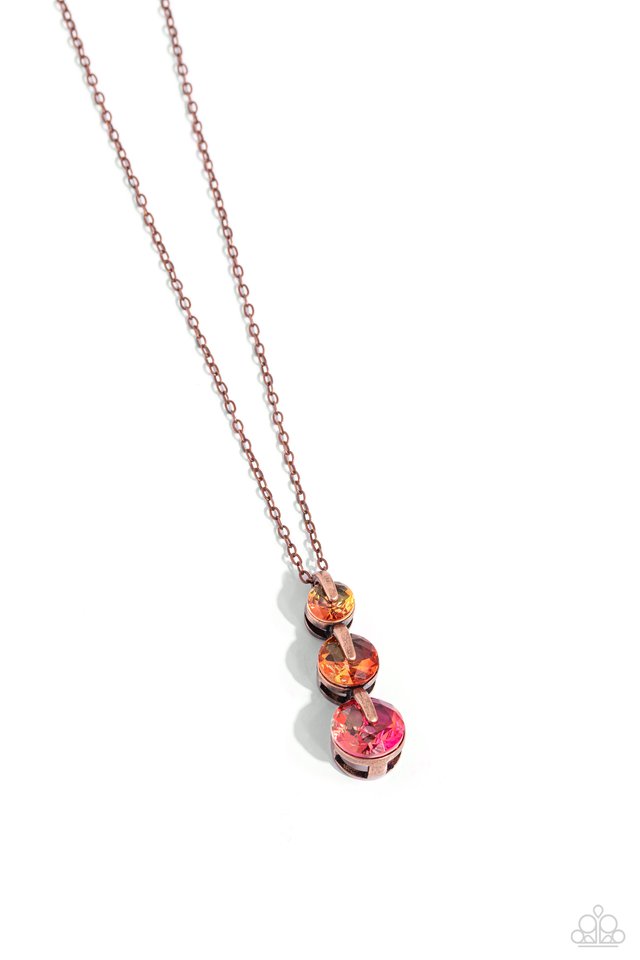 Ombré Obsession - Copper - Paparazzi Necklace Image