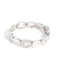 Calibrated Class - White - Paparazzi Bracelet Image