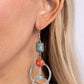 Interlocked Influence - Blue - Paparazzi Earring Image