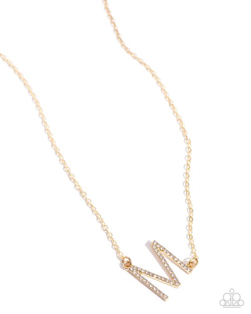 INITIALLY Yours - M - Paparazzi Necklace Image