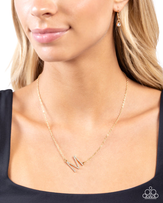 INITIALLY Yours - M - Paparazzi Necklace Image